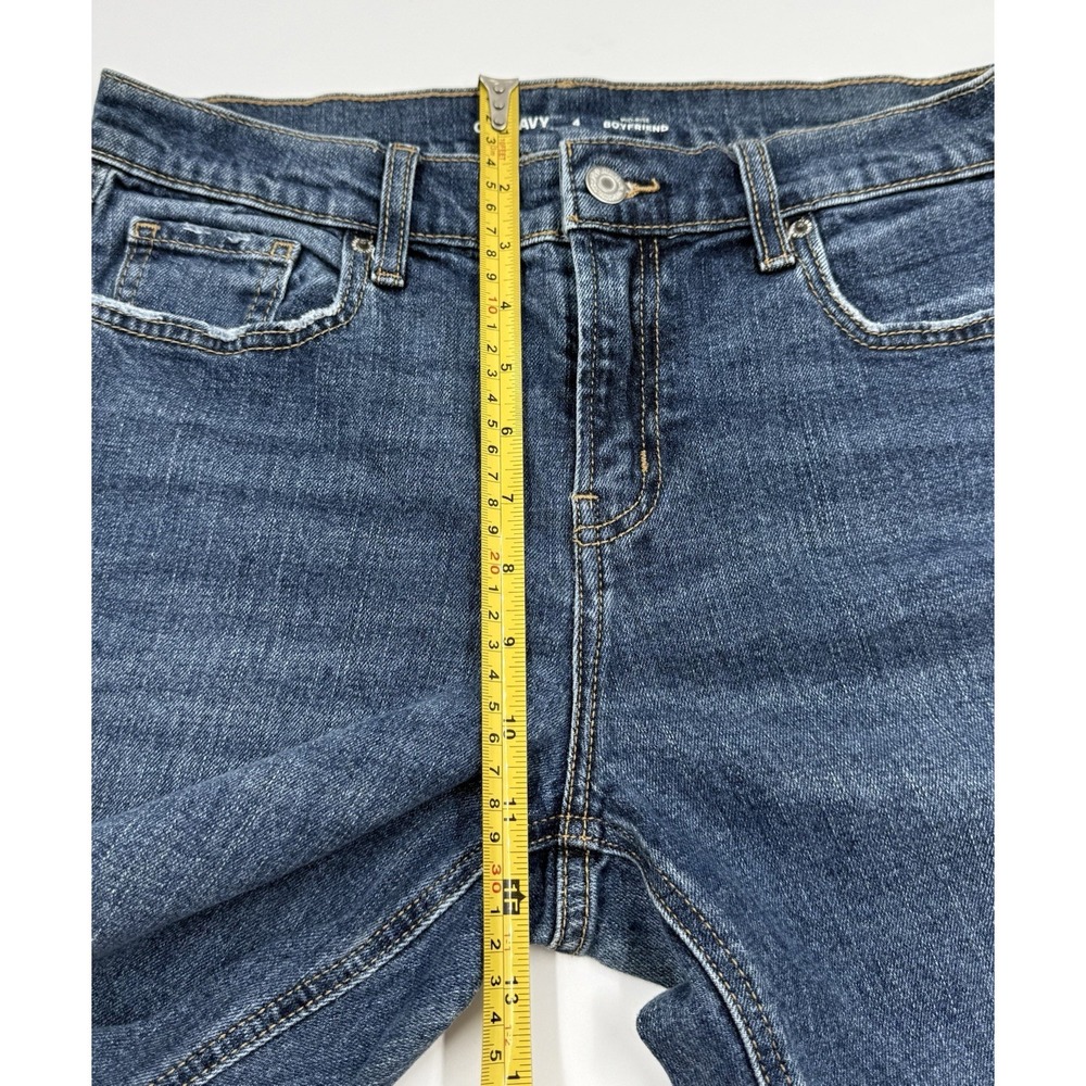 Old Navy Boyfriend Jeans Mid-rise Distressed Denim - Picture 8 of 9